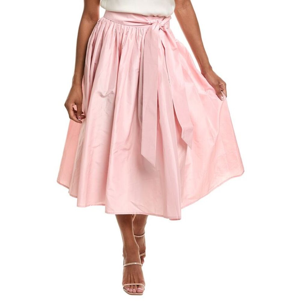 J.Mclaughlin Womens  Alex Silk Skirt, Pink